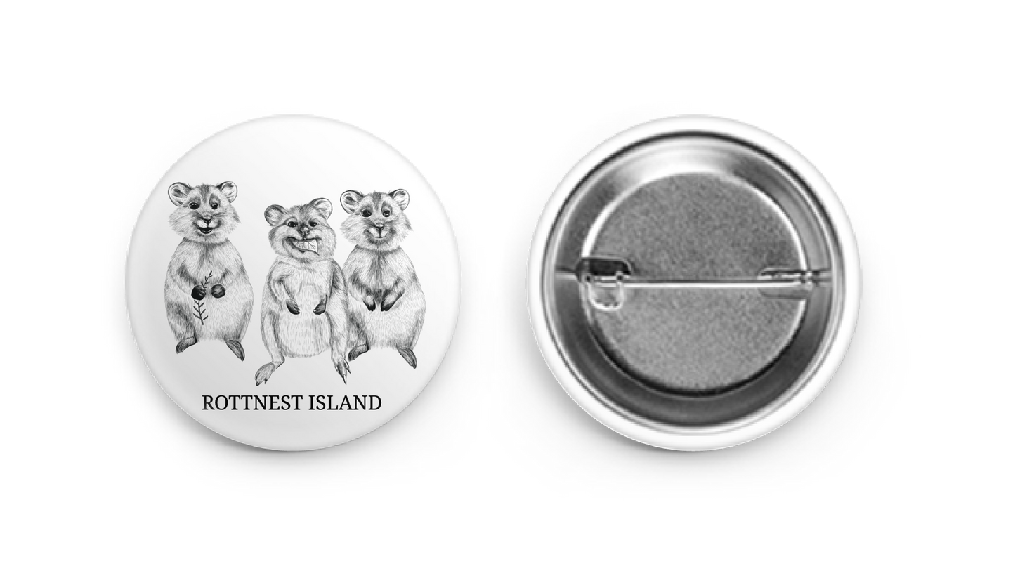 3 Quokkas- Button