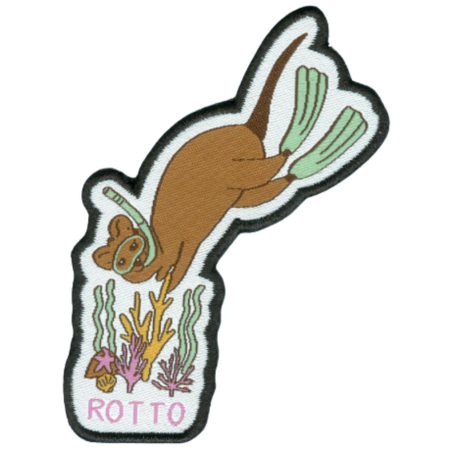 Snorkel Quokka Iron on badge