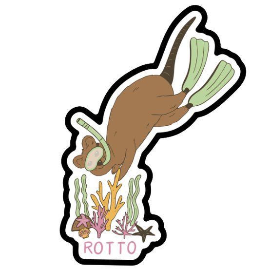 Snorkel Quokka sticker