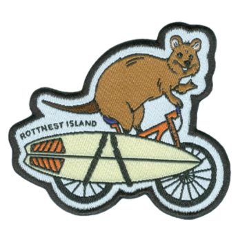 Bike Quokka Iron on badge