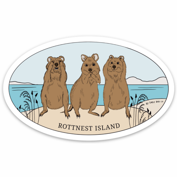 Hear No Speak No Quokka Magnet
