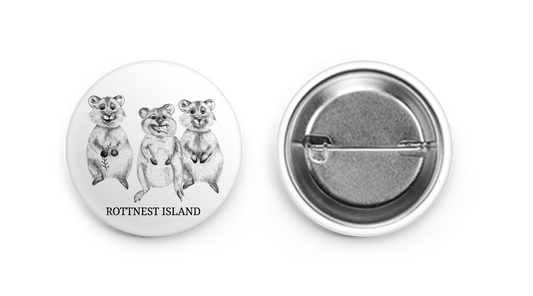 3 Quokkas- Button