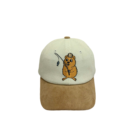 Fishing Quokka Cord Hat