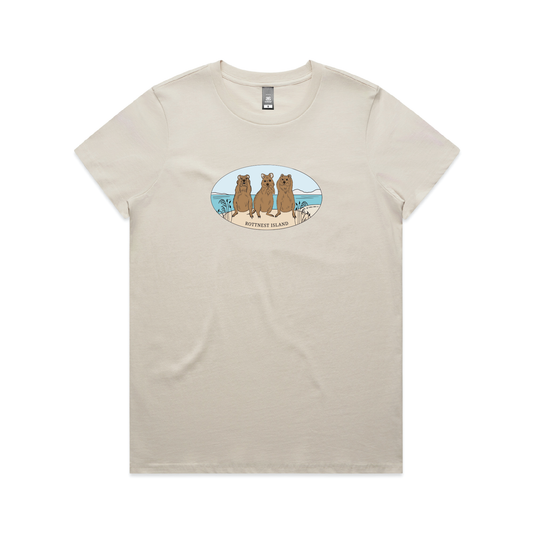 Hear No Speak No See No Quokkas Womens Tee