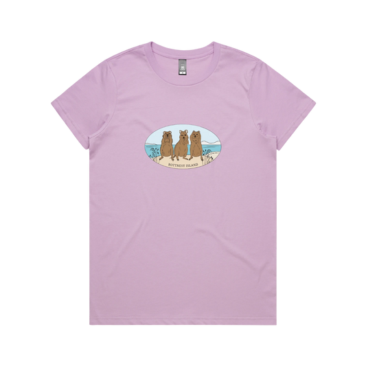 Hear No Speak No See No Quokkas Womens Tee