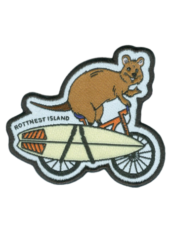 Bike Quokka Iron on badge