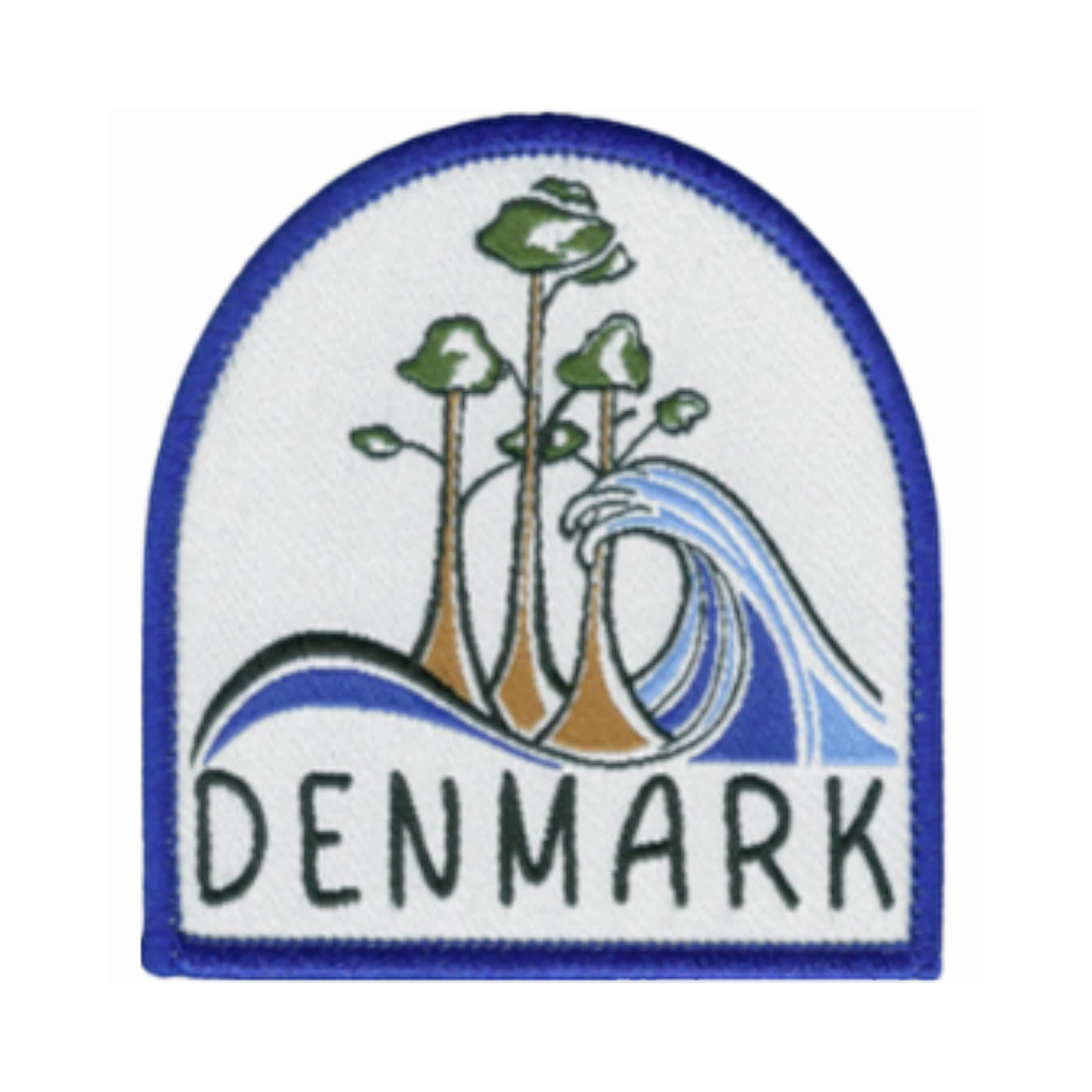Denmark iron on badge
