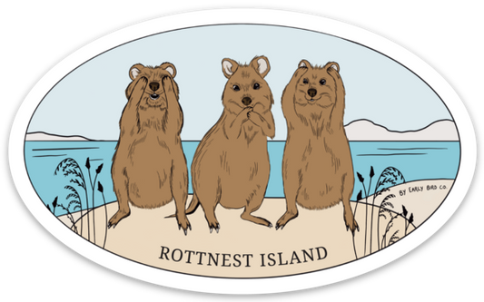 Hear No Speak No Quokka Sticker